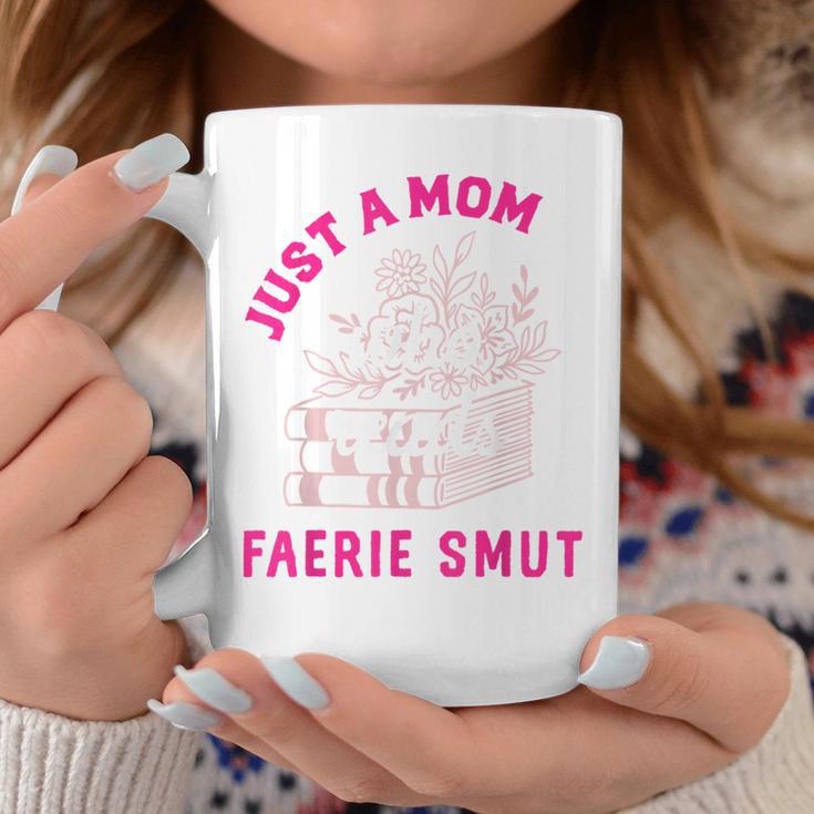 Romantasy Merch For Moms Reads Fairy Smut Spicy Book Lover Coffee Mug White