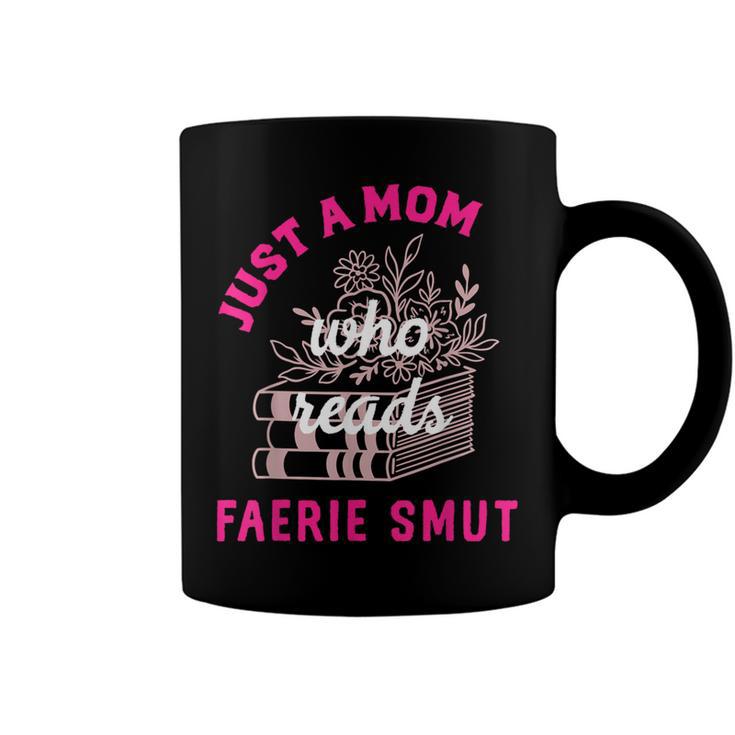 Romantasy Merch For Moms Reads Fairy Smut Spicy Book Lover Coffee Mug Black