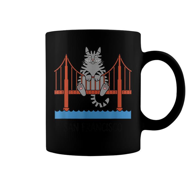 San Francisco Cat Golden Gate Bridge Book Lover Coffee Mug Black San Francisco Cat Golden Gate Bridge Book Lover Coffee Mug Black