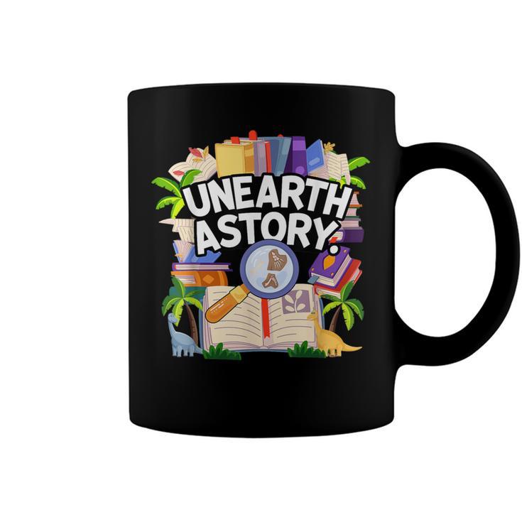Unearth A Story Reading Book Summer Book Lover Coffee Mug Black Unearth A Story Reading Book Summer Book Lover Coffee Mug Black