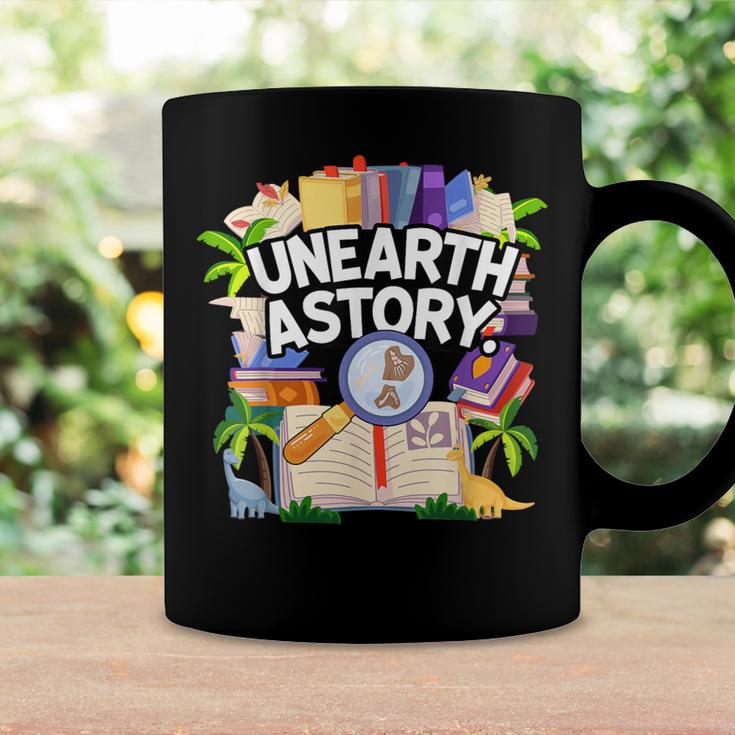 Unearth A Story Reading Book Summer Book Lover Coffee Mug Black Unearth A Story Reading Book Summer Book Lover Coffee Mug Black