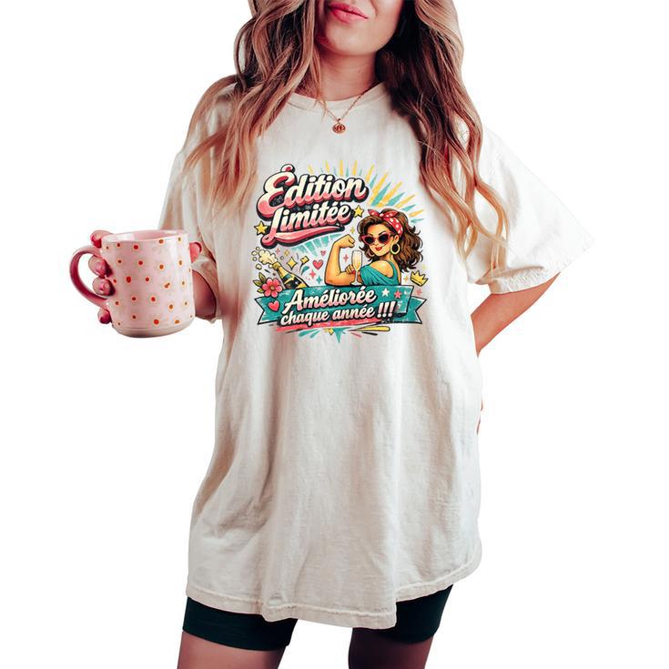 Cadeau Anniversaire Original Humour Édition Limitée T-shirt oversize confortable pour femme