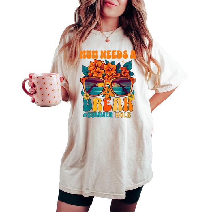 Maman Maman Maman A Besoin Deacancesacances D'été T-shirt oversize confortable pour femme