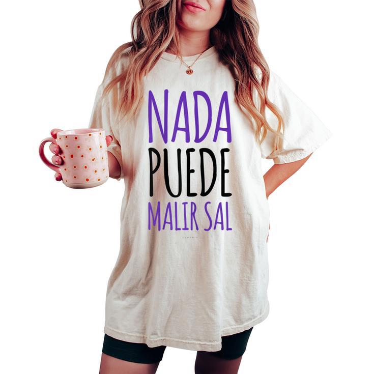Nada Puede Maliral Divertida Manga Corta Camiseta extragrande cómoda para mujer