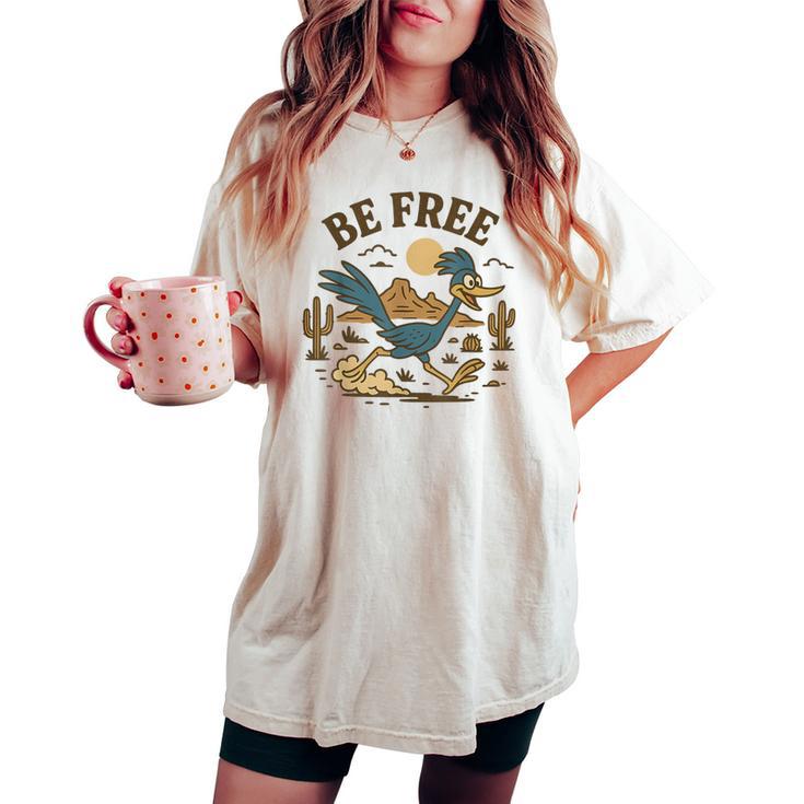 ロードランナー ギフト 女性 男性 大学 大学 レディースオーバーサイズコンフォートTシャツ
