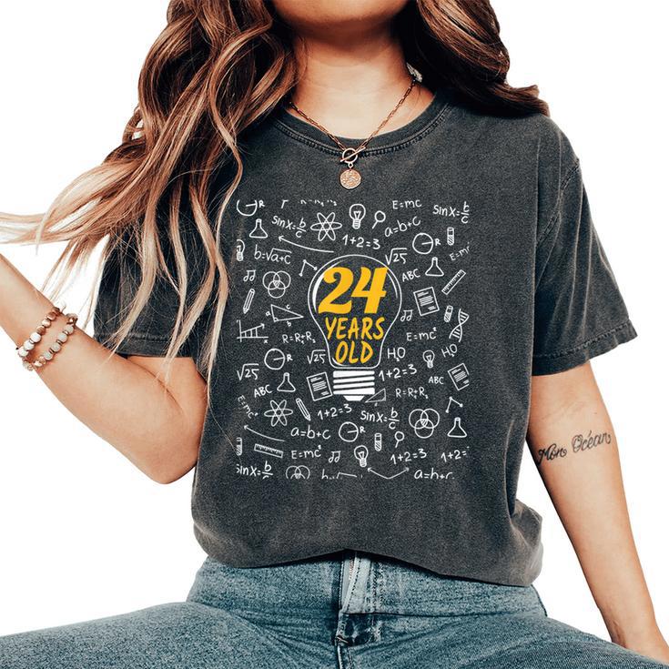 24 Años Cumpleaños Regalo Matemáticas Hombres Es Camiseta extragrande cómoda para mujer