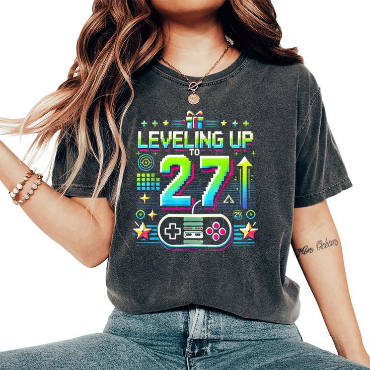 27歳の男性女性、誕生日、27歳の誕生日にプレゼント。 レディースオーバーサイズコンフォートTシャツ