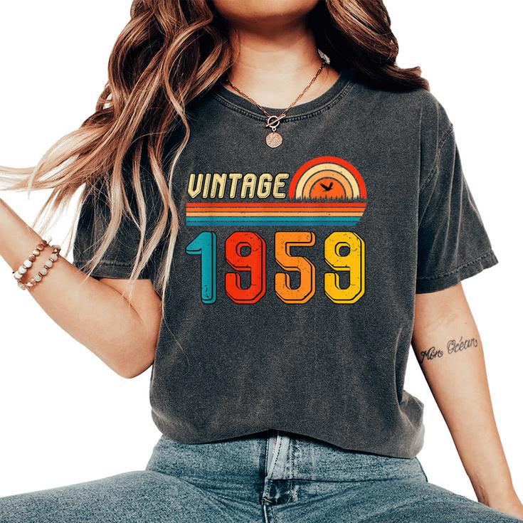 67歳の誕生日プレゼント 67歳 男性 女性 レトロ ヴィンテージ 1959 レディースオーバーサイズコンフォートTシャツ
