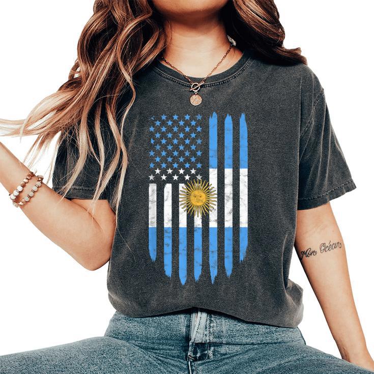 Argentina Bandiera Argentina Argentina Papà Mamma Uomini Donne Bambini T-shirt comoda oversize da donna