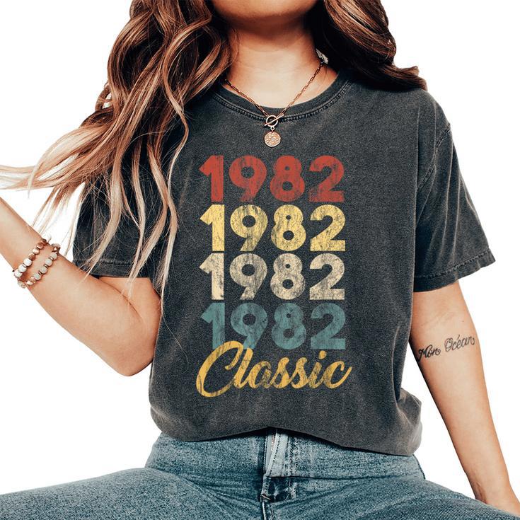 Born In 1982 De Cumpleaños Número 36 Hombres Es Juvenil Camiseta extragrande cómoda para mujer