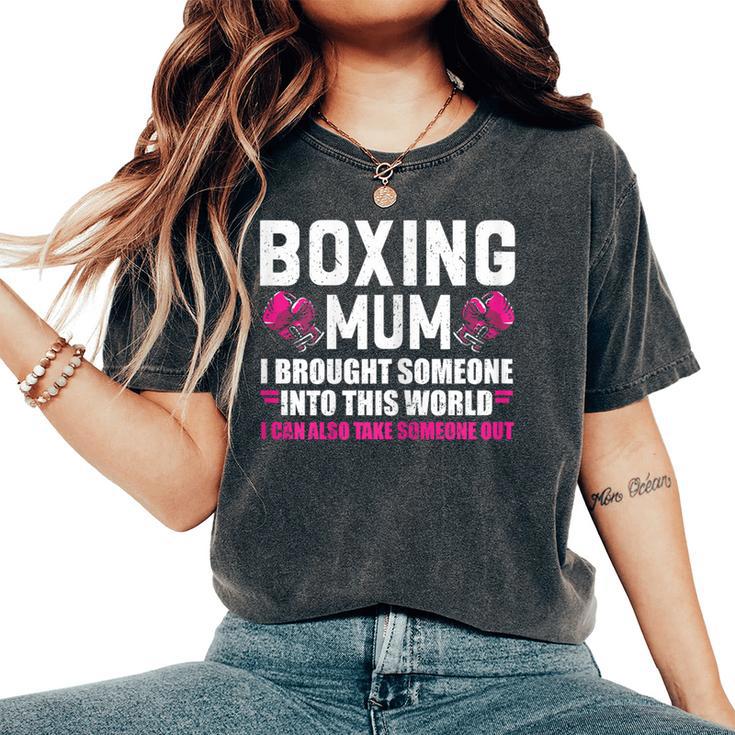 Boxeo Mum Boxeo Guantes Boxeo Boxeo Camiseta extragrande cómoda para mujer
