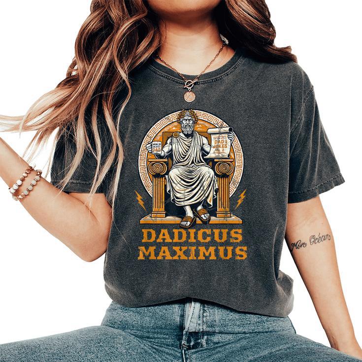 Dadicus Maximus Divertida Mitología Romana Día Del Padre Papá Broma Camiseta extragrande cómoda para mujer