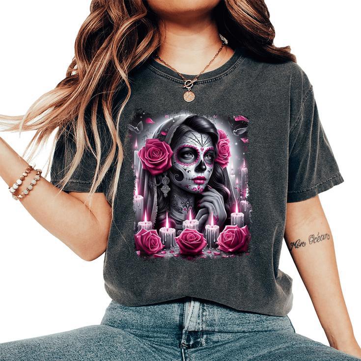 Dia De Los Muertos Mexicos Morts Hommes S T-shirt oversize confortable pour femme