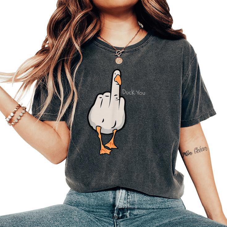 Duck You Gander Camiseta extragrande cómoda para mujer