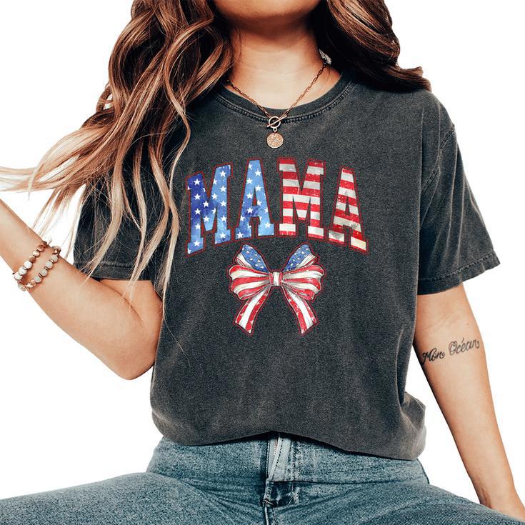 Mama 4Th Of July American Family Matching Women's Oversized Comfort T-Shirt