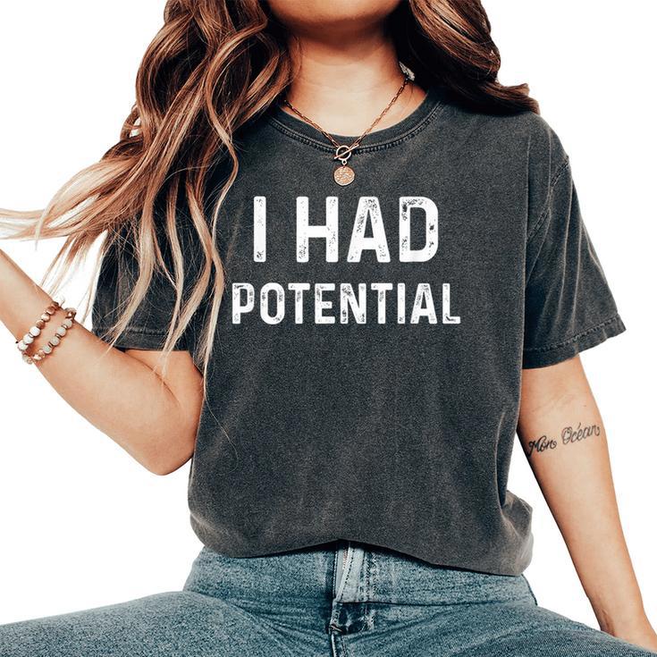 Tenía Potencial Broma De Física Retro Estilointage Camiseta extragrande cómoda para mujer