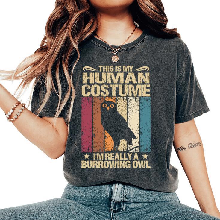 This Is My Human コスチューム I'm Really A Burrowing Owl 長袖tシャツ レディースオーバーサイズコンフォートTシャツ