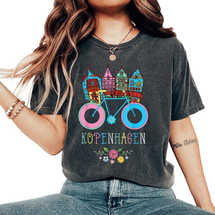 花 コペンハーゲン デンマーク デンマーク お土産 レディースオーバーサイズコンフォートTシャツ