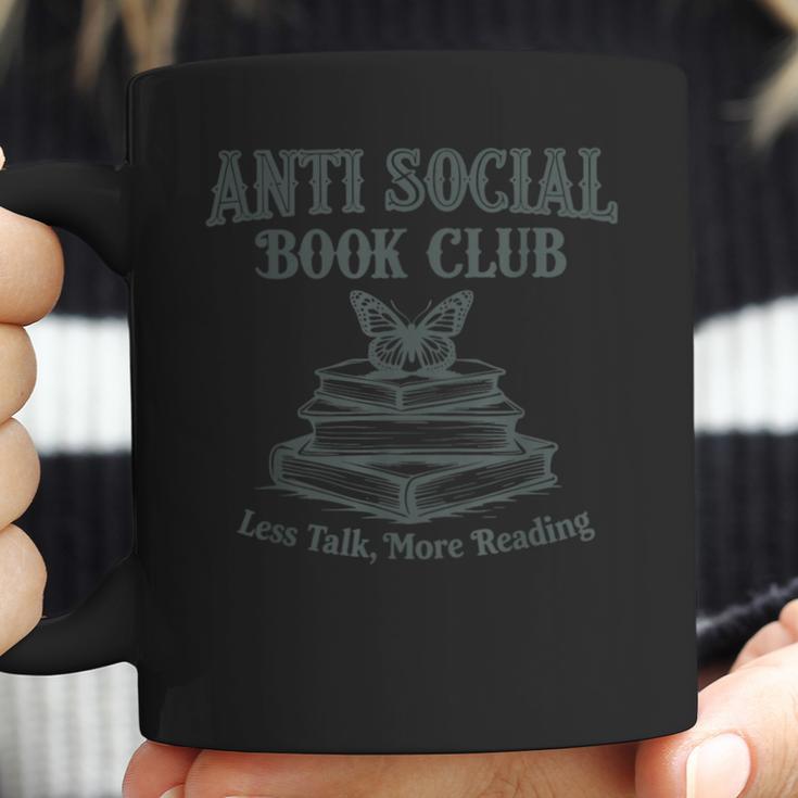 Antisocial Book Club Less Talk More Reading Coffee Mug