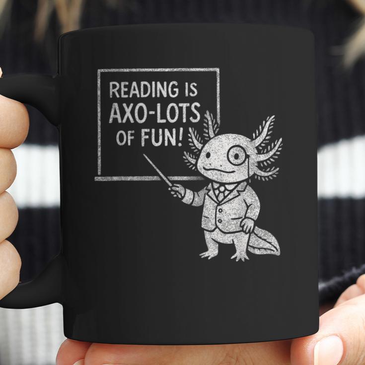 Axolotl Reading Is AXO-Lots Of Fun Book Lover Coffee Mug