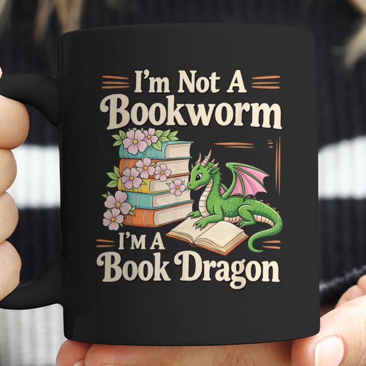 Bookworm I'm A Book Dragon Fantasy Reader Lover Bookish Coffee Mug