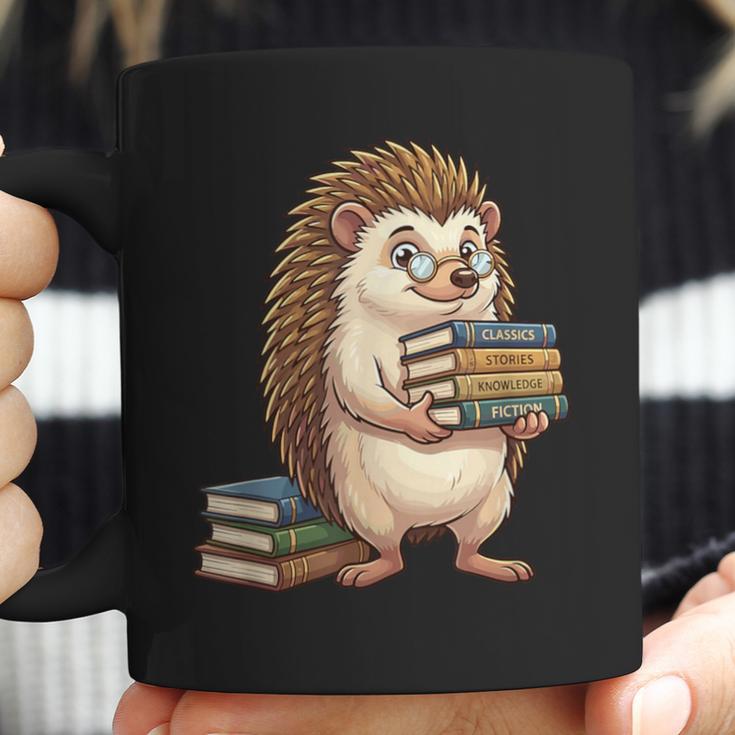 Cute Hedgehog Classics Stories Knowledge Fiction Reading Coffee Mug
