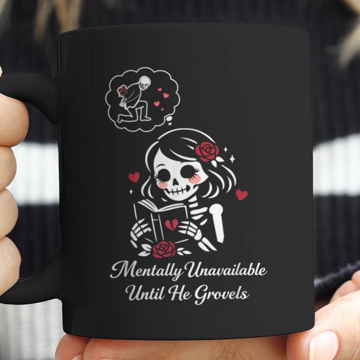 Dark Romance Skeleton Costume Woman Pajama Book Reading Coffee Mug Dark Romance Skeleton Costume Woman Pajama Book Reading Coffee Mug