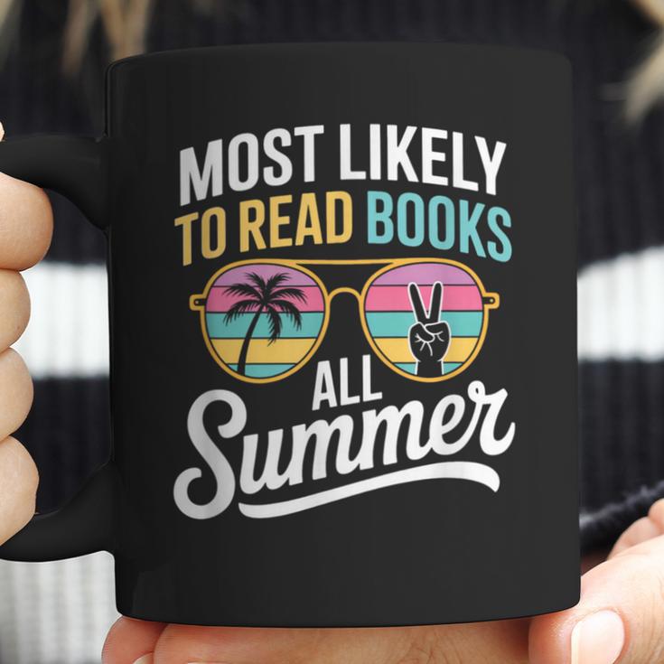 Most Likely To Read Books All Summer Reading Coffee Mug