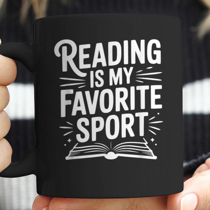 Reading Is My Favorite Sport Book Lover Coffee Mug