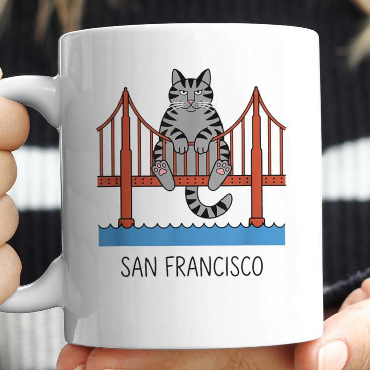 San Francisco Cat Golden Gate Bridge Book Lover Coffee Mug San Francisco Cat Golden Gate Bridge Book Lover Coffee Mug