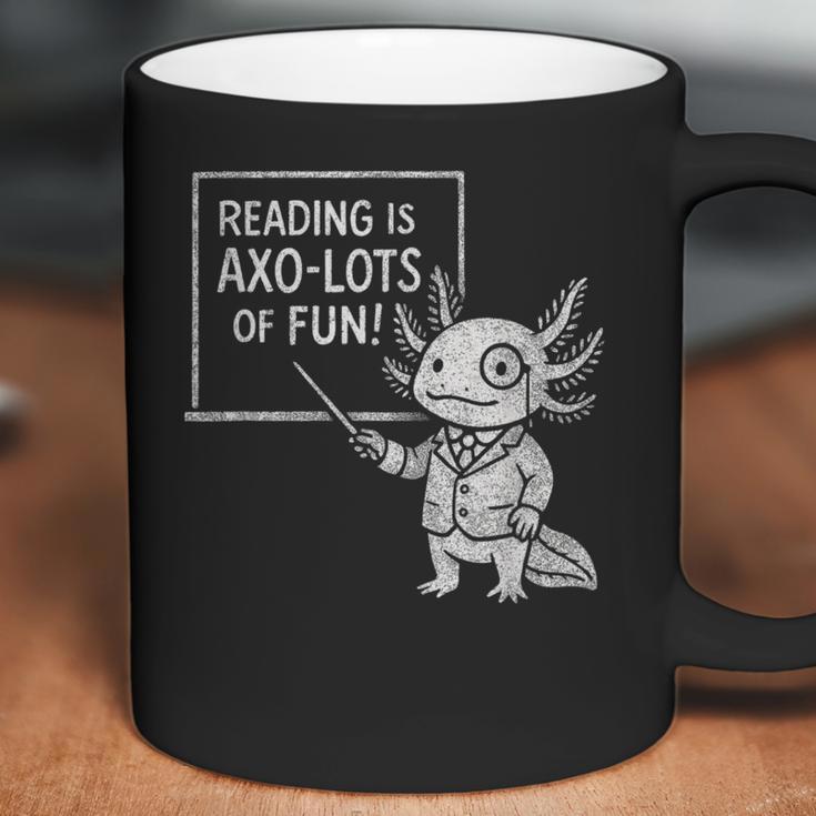 Axolotl Reading Is AXO-Lots Of Fun Book Lover Coffee Mug