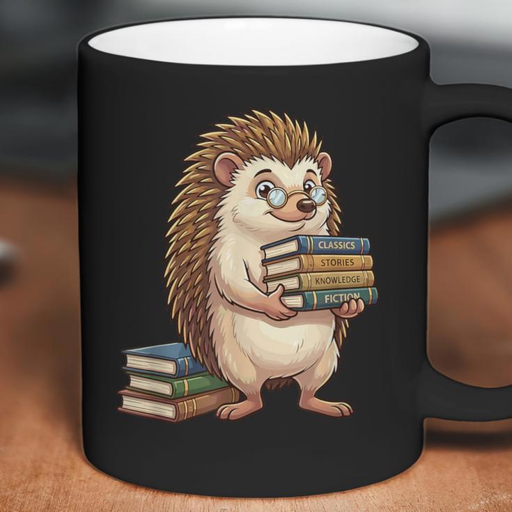 Cute Hedgehog Classics Stories Knowledge Fiction Reading Coffee Mug