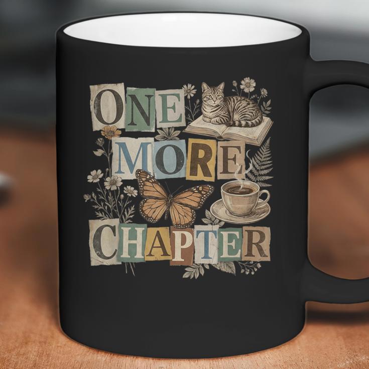 One-More Chapter Vintage Bookish Collage Book Lover Reading Coffee Mug
