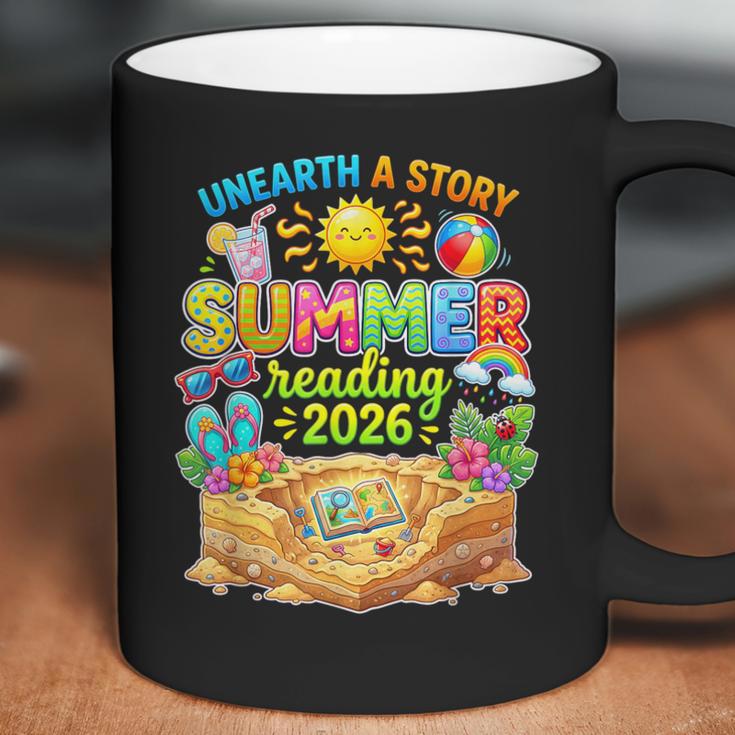 Summer Reading 2026 Unearth a Story Book Reading Coffee Mug