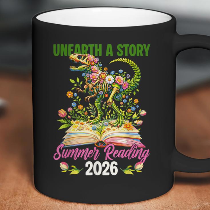 Unearth A StoryRex Reading Book Floral Summer Reading Coffee Mug