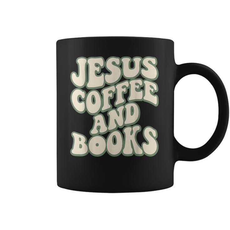 Christian Book Lover Coffee And Jesus Faith Reading Coffee Mug