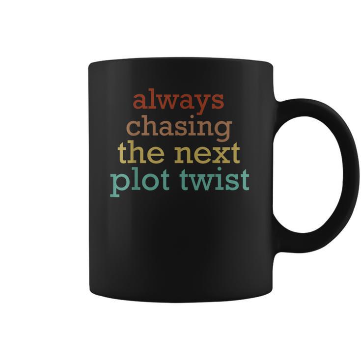Plot Twists Mystery Book Lover Reading Literary Bookish Coffee Mug