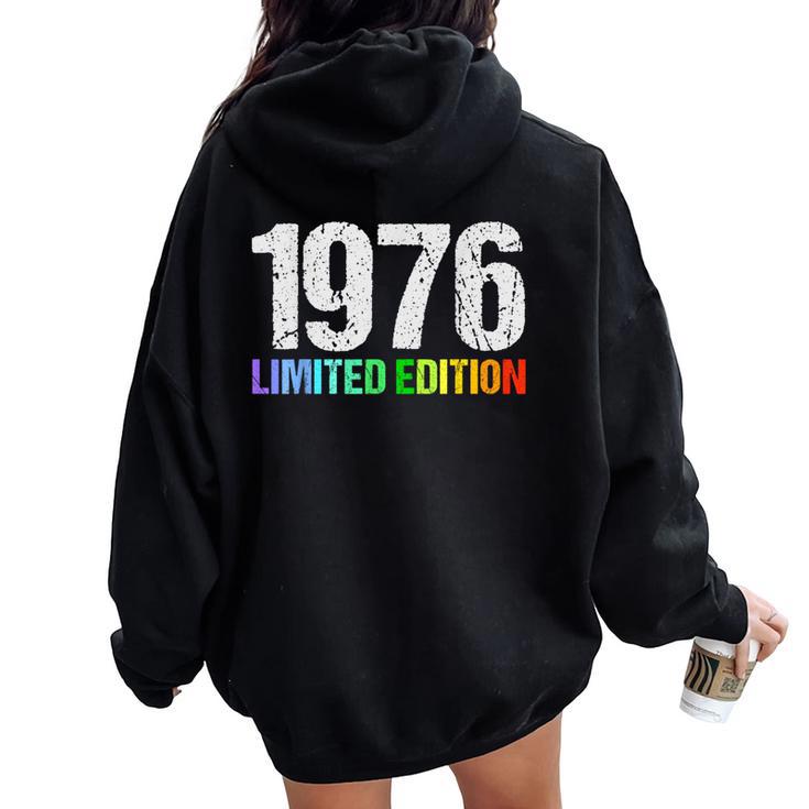 49 Cumpleaños Hombre 49 Años 1976 Decoración Divertido Regalo Women Oversized Hoodie Back Print
