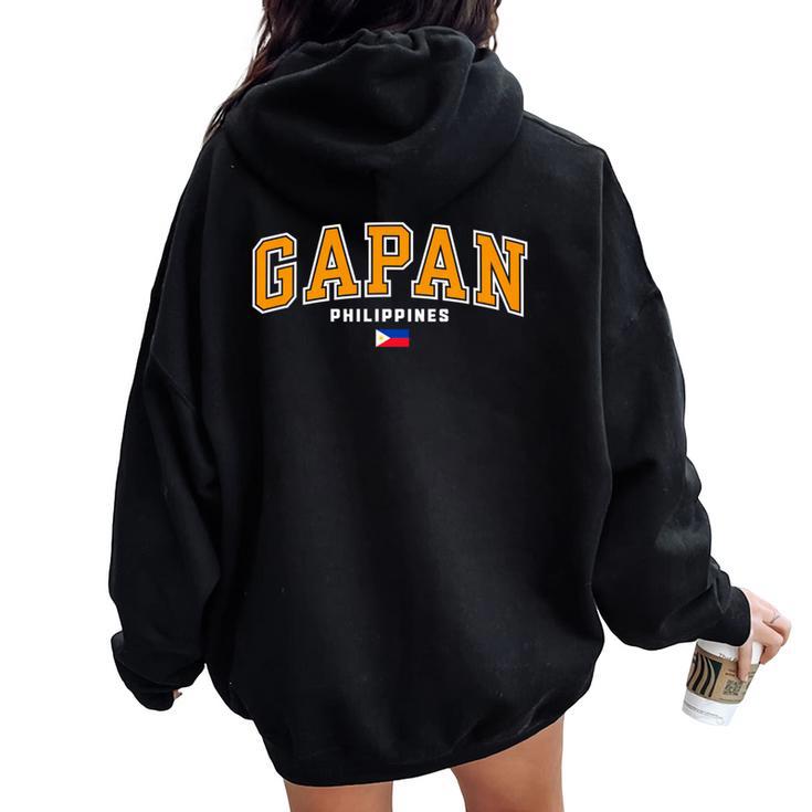 ガパンシティ フィリピン フィリピン Ph ピノイ 男性 女性 長袖tシャツ レディース オーバーサイズ パーカー バックプリント