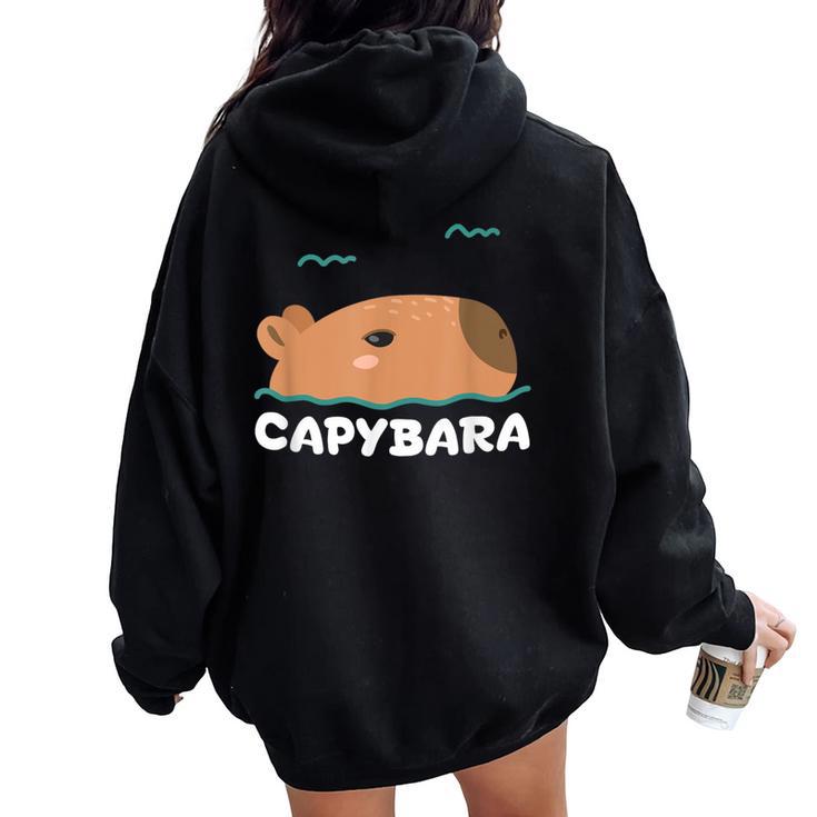 キッズ カピバラ シャツ 男の子 女の子 レディース オーバーサイズ パーカー バックプリント
