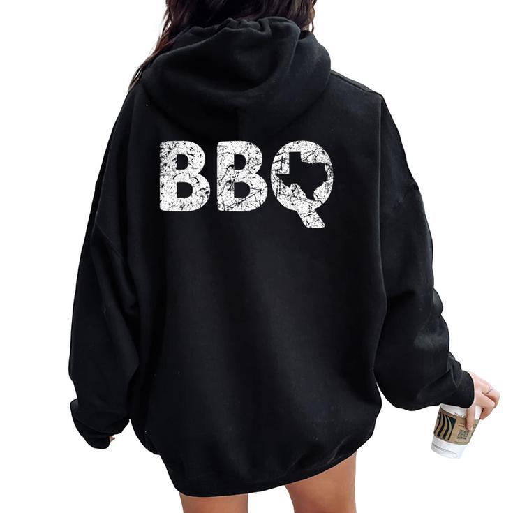 テキサス Bbq Tx バーベキュー マップ ユーズド加工 テキサス 男性 女性 キッズ レディース オーバーサイズ パーカー バックプリント