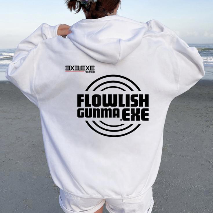 Flowlish GunmaExe_3_髙橋芙由子 レディース オーバーサイズ パーカー バックプリント