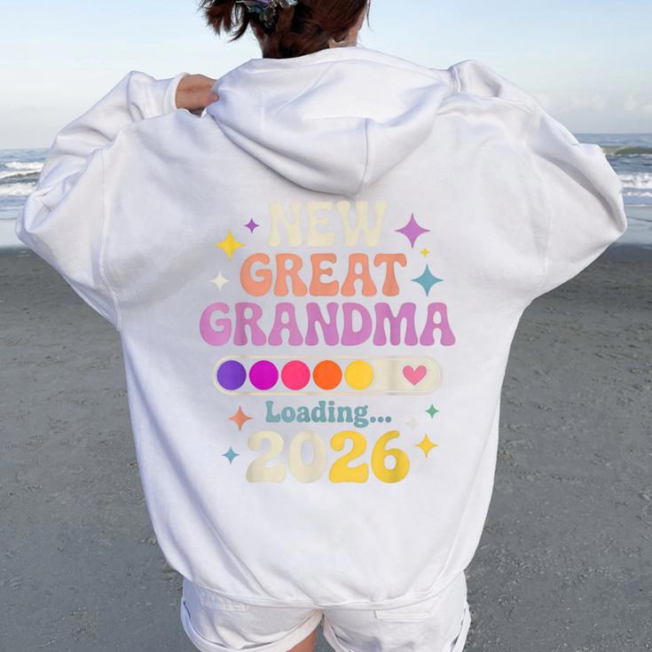 New Great Grandma Loading 2026 レトロ 妊娠 レディース オーバーサイズ パーカー バックプリント