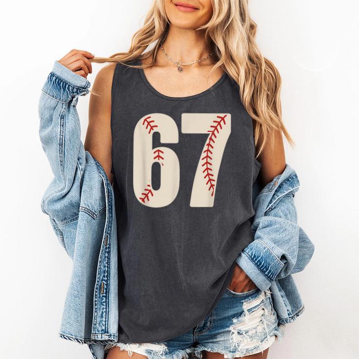 67 Baseball Six Seven 6 7 Meme 67 Comfort Colors Tank Top