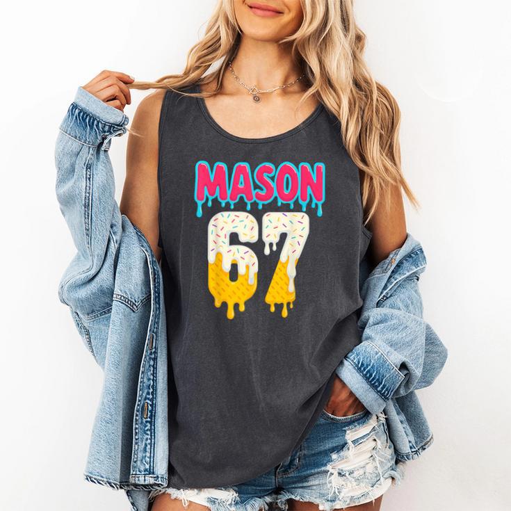 Baseball 6 7 Ice Cream Drip Number 67 Six Seven Meme Comfort Colors Tank Top