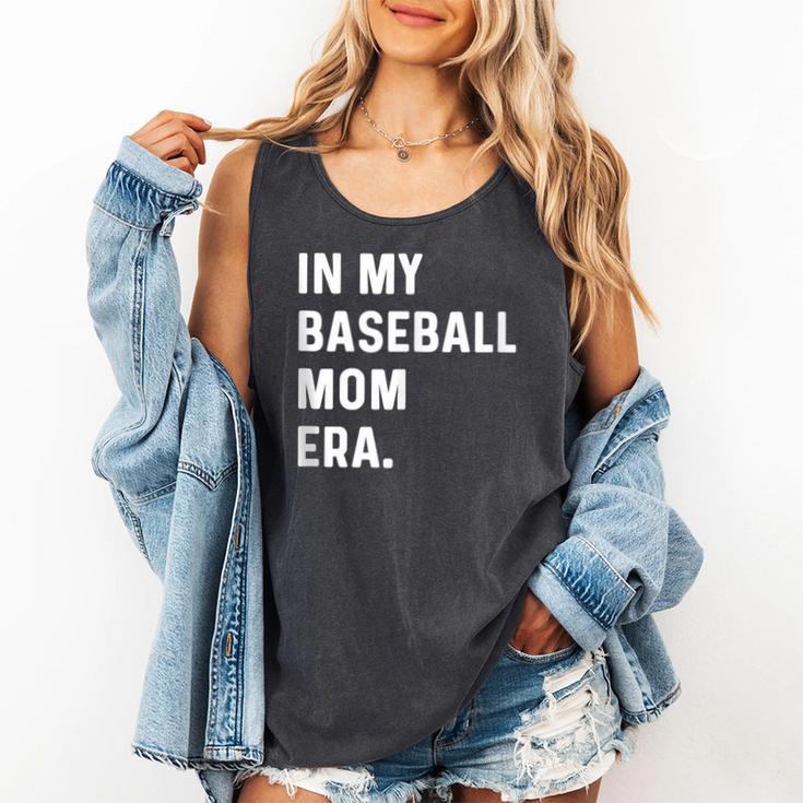 In My Baseball Mom Era Son Baseball Player Pitcher Catcher Comfort Colors Tank Top