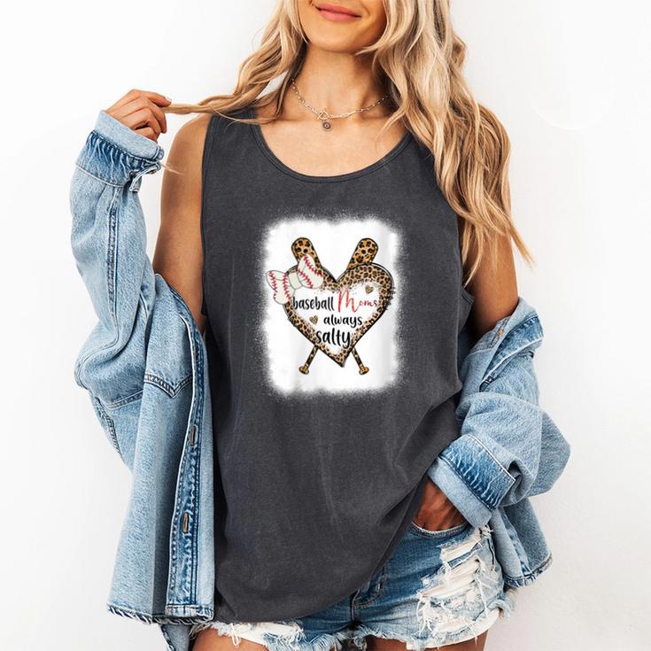 Baseball Moms Always Salty Mommy Comfort Colors Tank Top