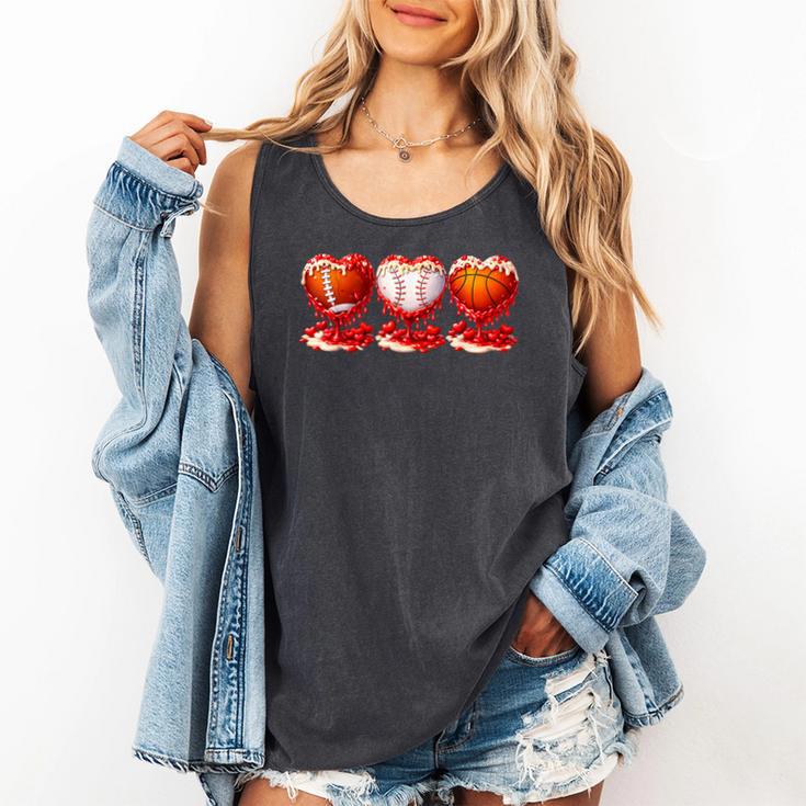 Drip Valentines Day Basketball Baseball Football Boy Men Kid Comfort Colors Tank Top
