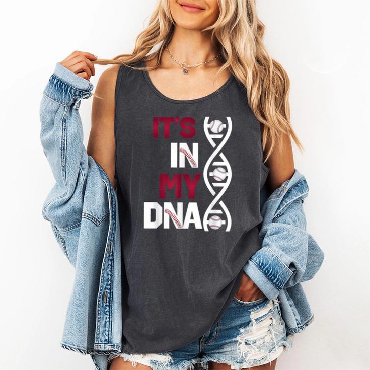 ITS In My DNA Baseball Sport Player Saying Comfort Colors Tank Top