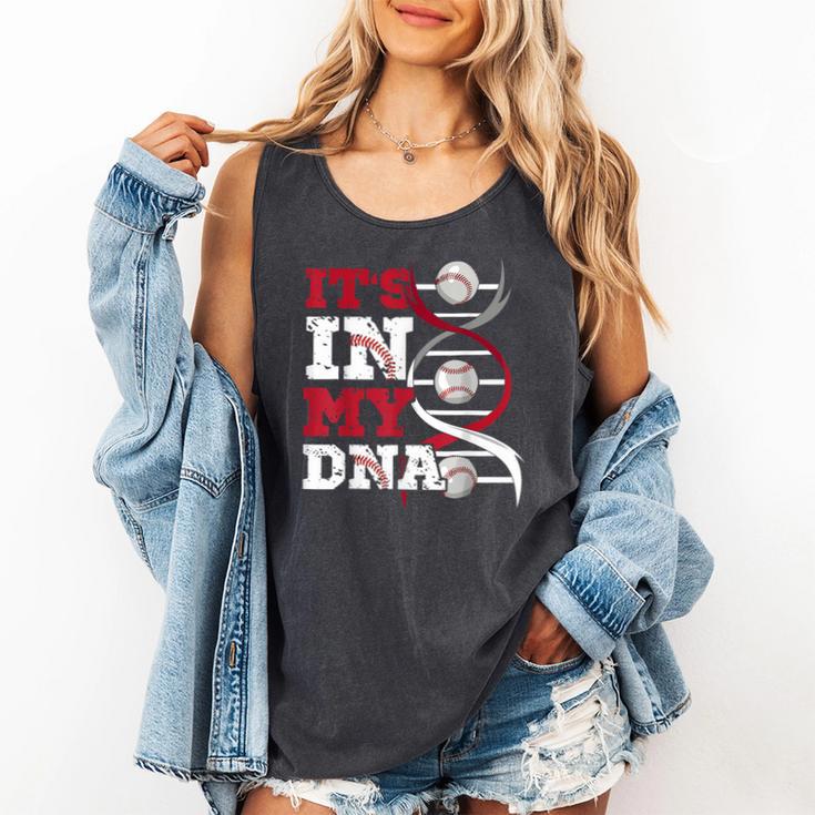 ITS In My DNA Baseball Sport Player Saying Baseball Fan Comfort Colors Tank Top